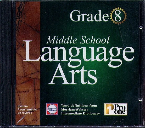 Middle School Language Arts Grade 8 CD-ROM for Windows – NEW in JC