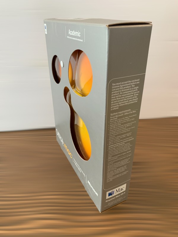 New RARE Microsoft Office: Mac v. X for OS X Requires Mac OS X Academic Apple gallery