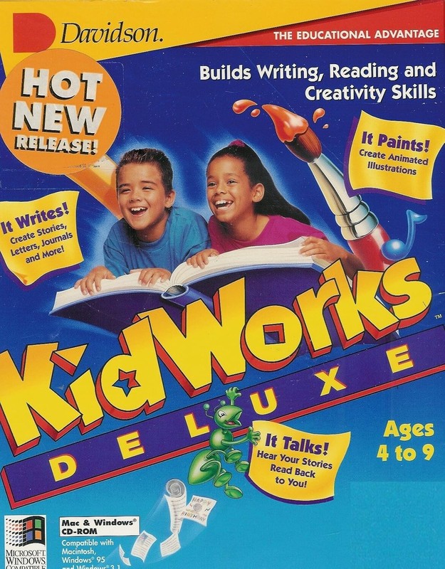 KidWorks Deluxe (PC/MAC) CD-ROM Builds Writing, Reading & Creative Skills