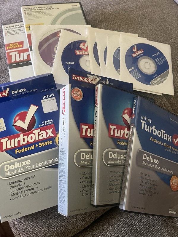 Intuit TurboTax Lot 10 Tax Preparation Windows Used 02-13 California St Federal gallery