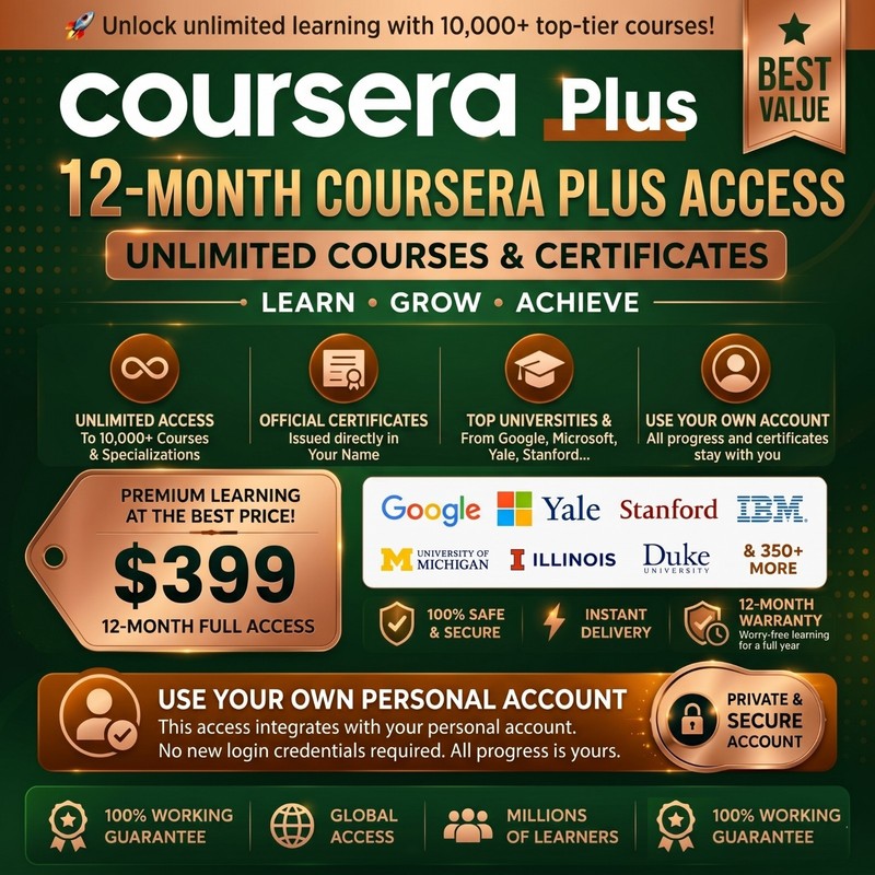 Coursera Plus – 12 months Premium Subscription