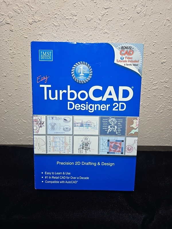 IMSI Design TurboCAD Designer Software 2D Drafting Software NEW SEALED 2010