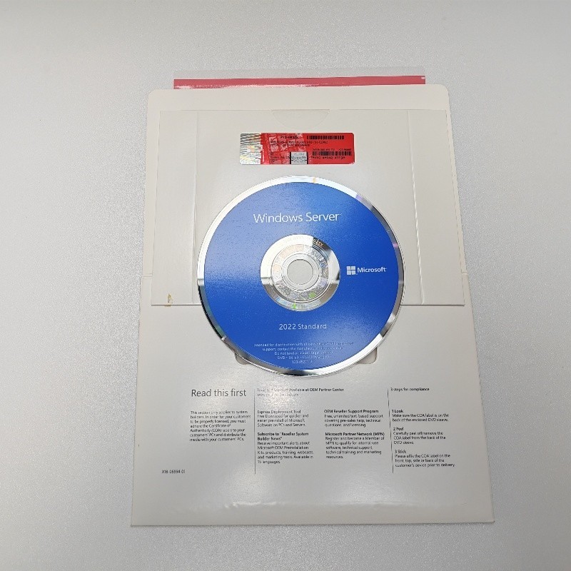 New Microsoft Windows Server 2022 Standard 24-Core 50 CALs DVD With Key gallery