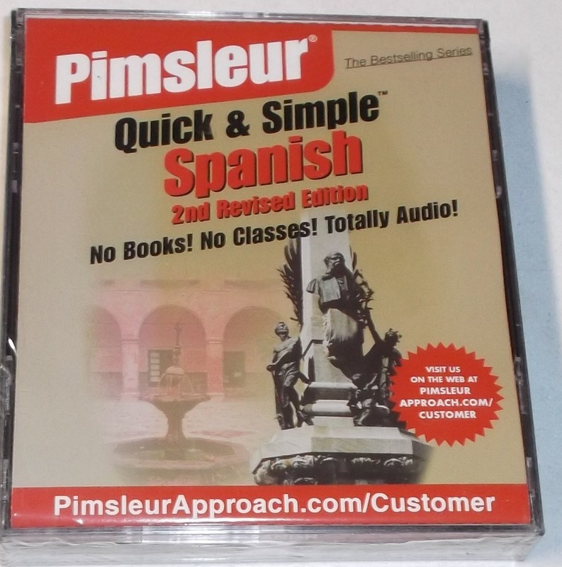 SPANISH BY PIMSLEUR QUICK AND SIMPLE (4 DVD DISCS) BRAND NEW! SEALED!