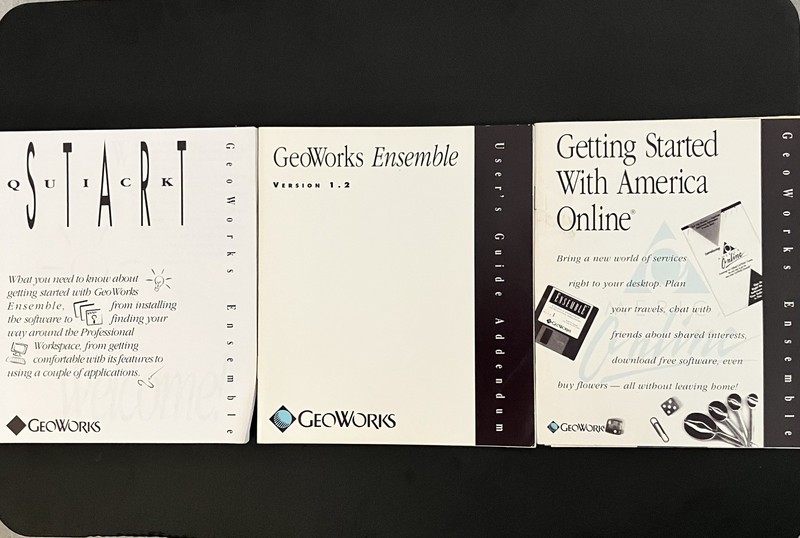 Geoworks Ensemble v1.2 for DOS Software with Original Manuals 