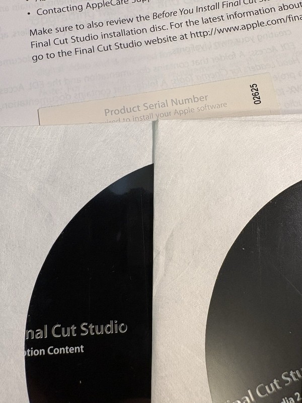 Apple Final Cut Studio 2 Academic Mac OS X Video Editing Software Serial Number gallery