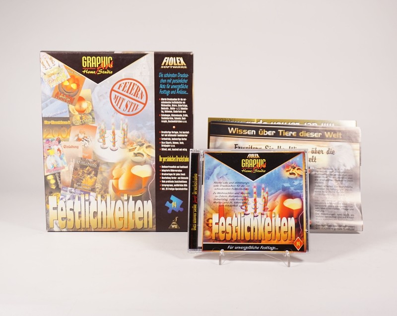 Original Fiolex Software Graphic Art Home Studio Festivities in Original Box