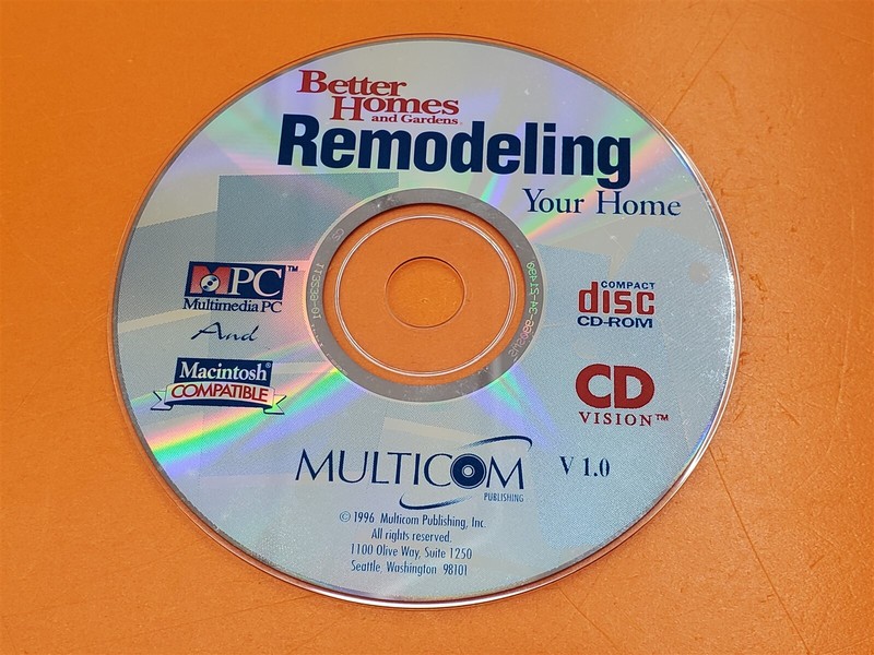 ⭐️⭐️⭐️⭐️⭐️ Multicom Better Homes And Gardens Remodeling Your Home CD Disc Only