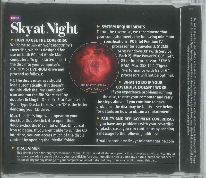 BBC Sky at Night CD-ROM, Imaging Software, #98 July 2013, Windows, Mac gallery