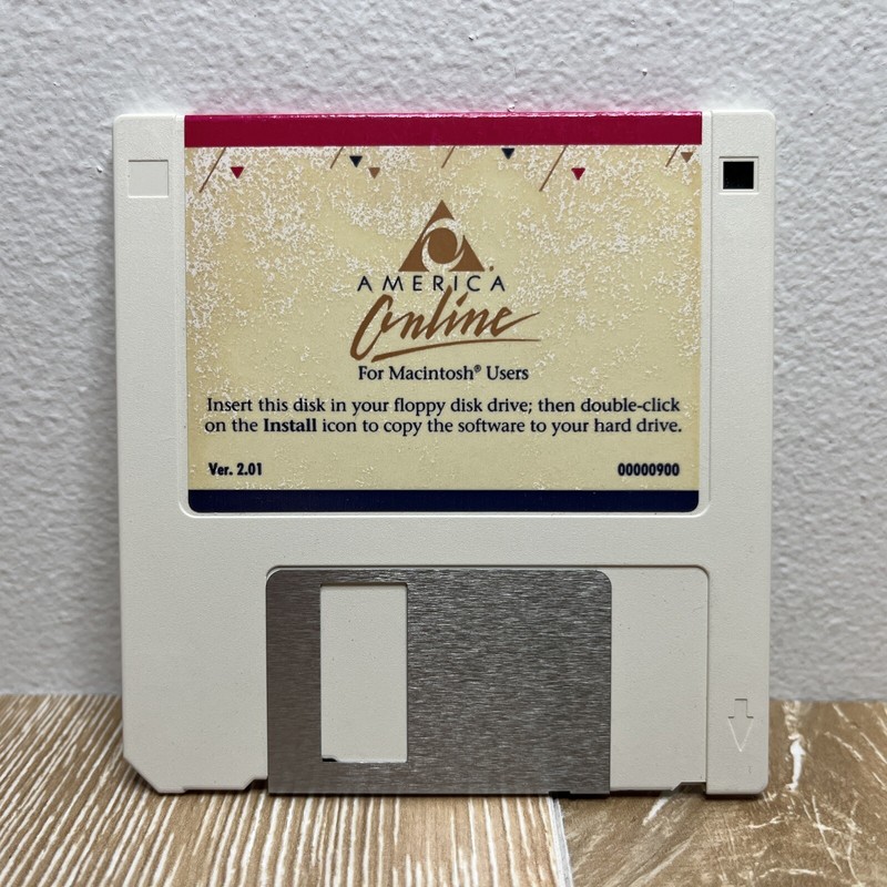 America Online AOL – Version 2.01 (1993) Floppy Disk