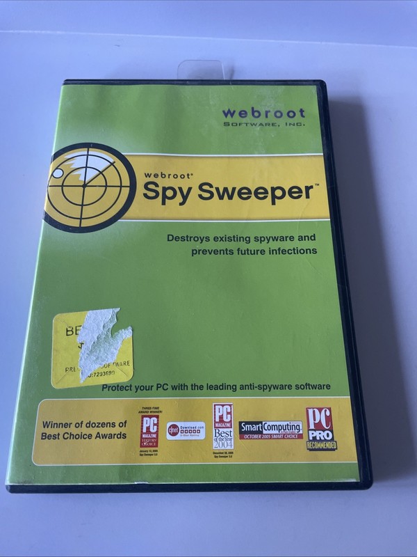 Webroot Spy Sweeper (Windows 98 SE, 2000, Me, XP) MINT CD W/ KEY