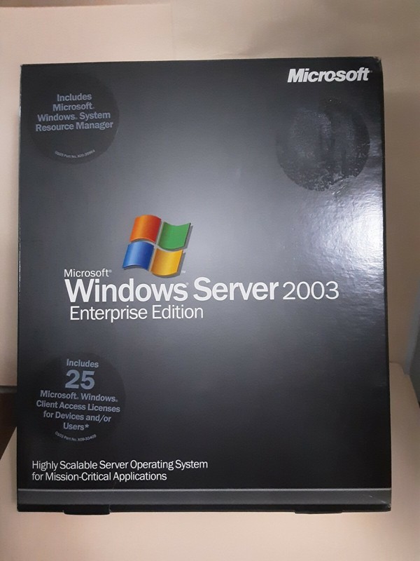 Microsoft Windows Server 2003 Enterprise Edition with 25 Client Access Licenses