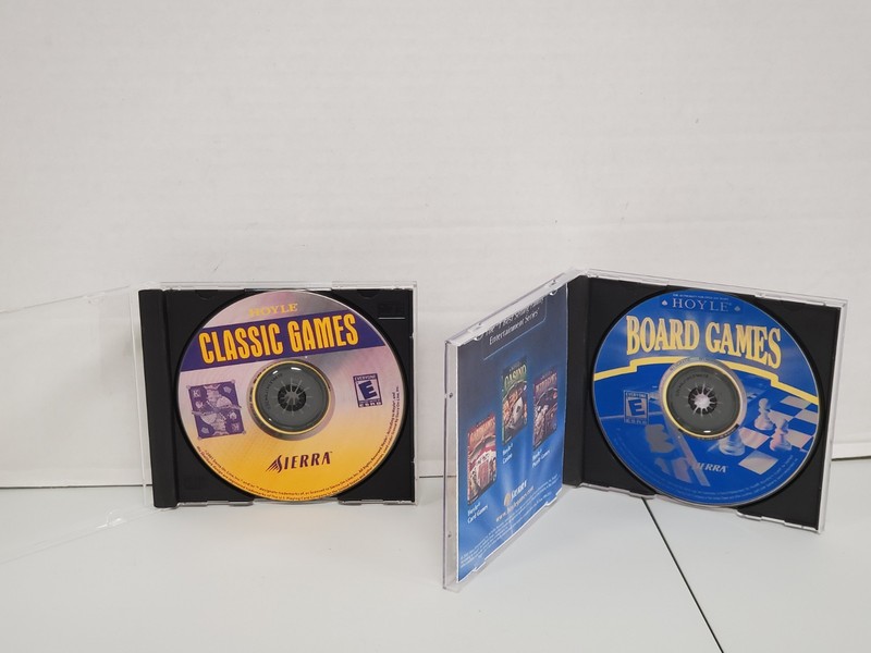 2 -Hoyle Game Lot - PC CD-ROM Board Puzzles Word Games Vintage PC Com gallery