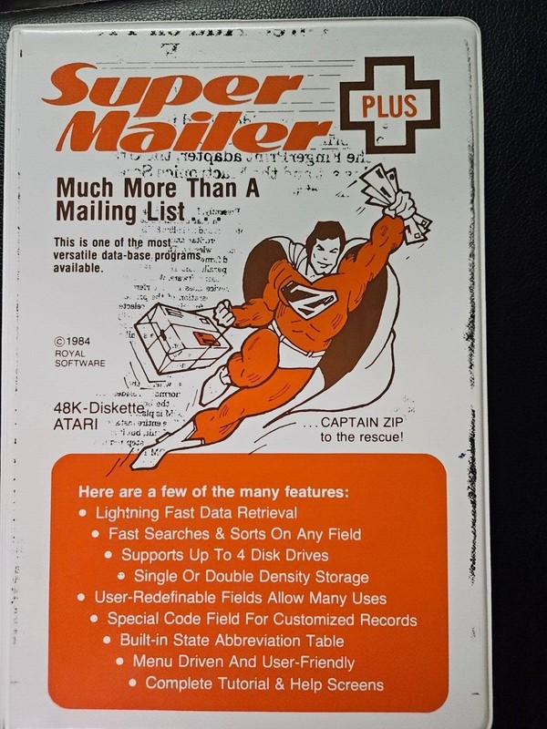 NS Super Mailer Plus by Royal Software for Atari 400 / 800