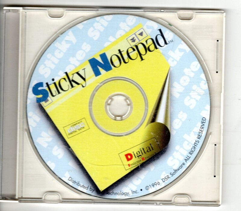 Sticky Notepad CD Windows 95 Digital Research