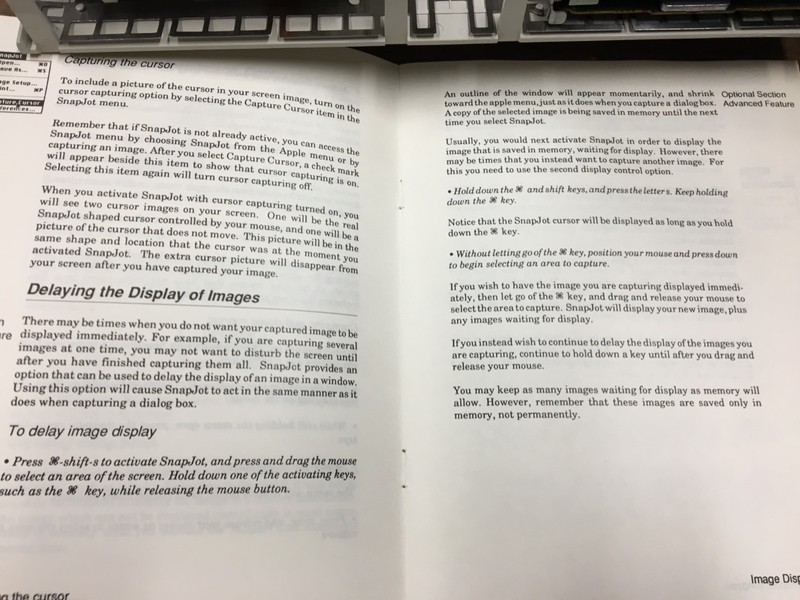 Vintage Macintosh software : SNAP JOT 3-1/2" disks and manual gallery