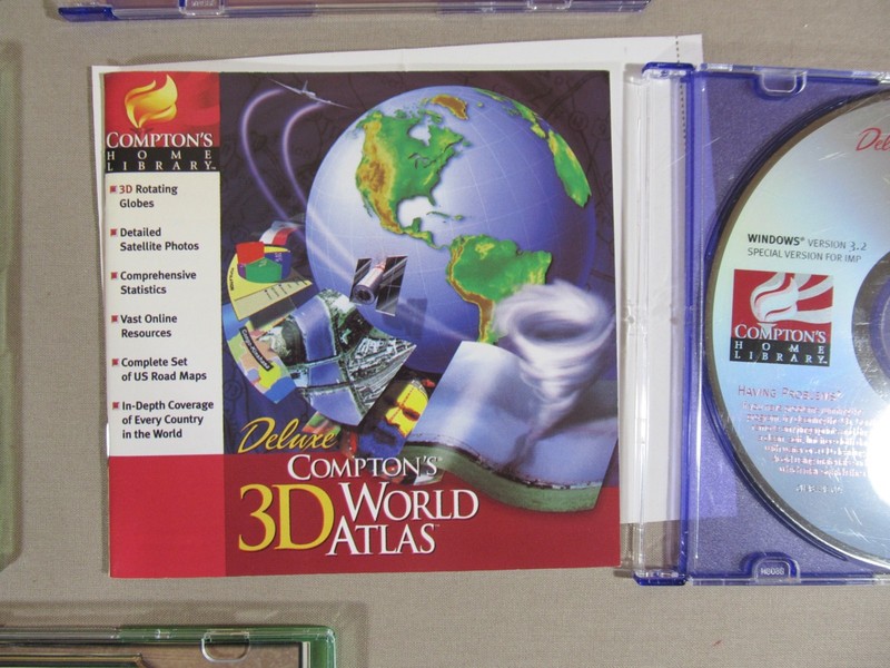 Vintage 1990s PC CD-ROM Educational Software/1 Game for Windows95 98 Lot of 7 gallery
