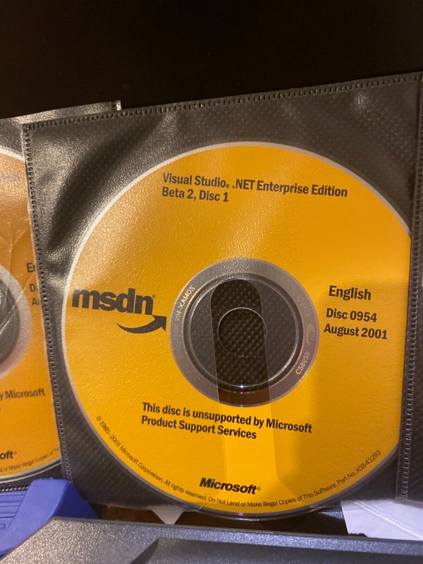 NEW Visual Studio .Net Enterprise Edition Beta 2 .Disc 1,2,3. Update. SourceSafe gallery