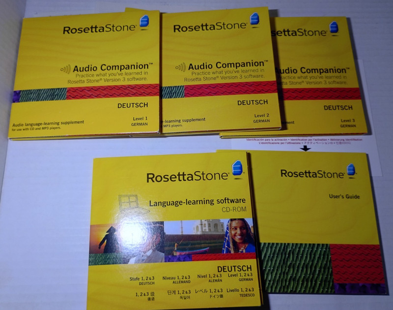 Rosetta Stone German Level 1 2 & 3 with Activation Code Used VG No Headset gallery