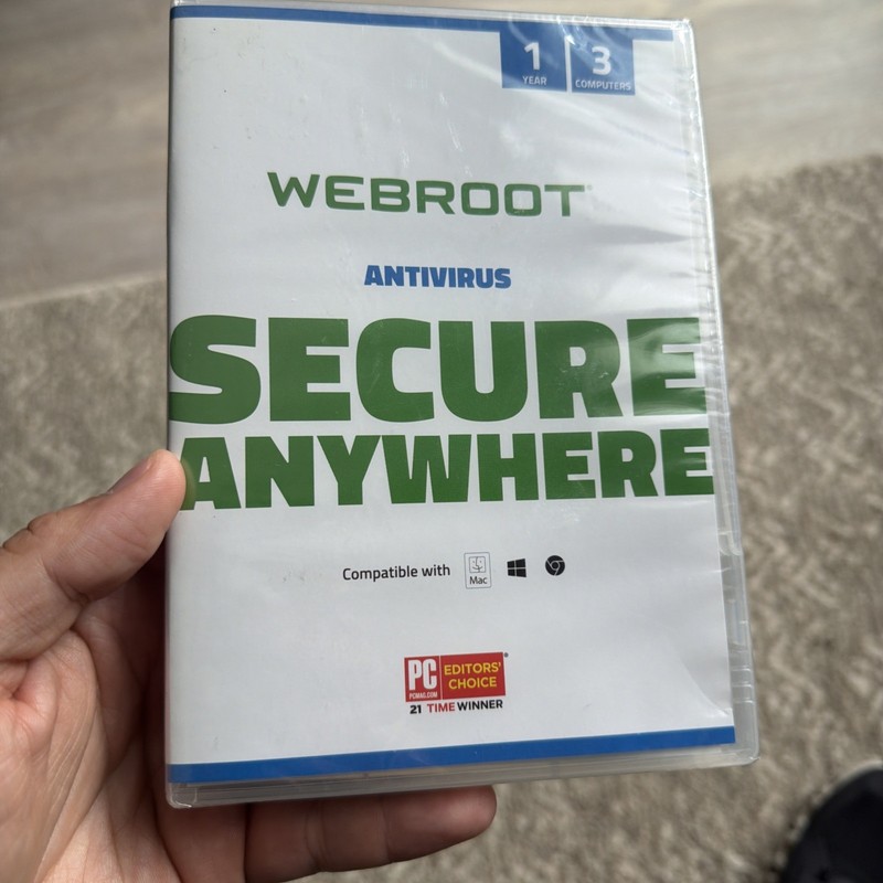 Webroot Antivirus Software | 3 Device | 1 Year PC/Mac Antivirus, green