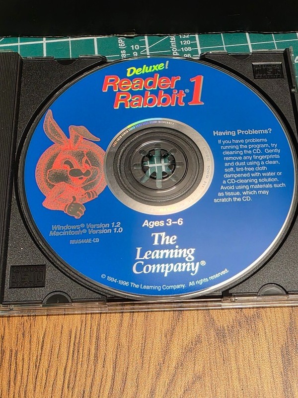 1994 The Learning Company Deluxe! Reader Rabbit 1 Ages 3-6 PC CD Windows MAC gallery