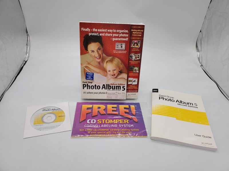 Jasc Paint Shop Photo Album 5 Deluxe Edition Retail Box!