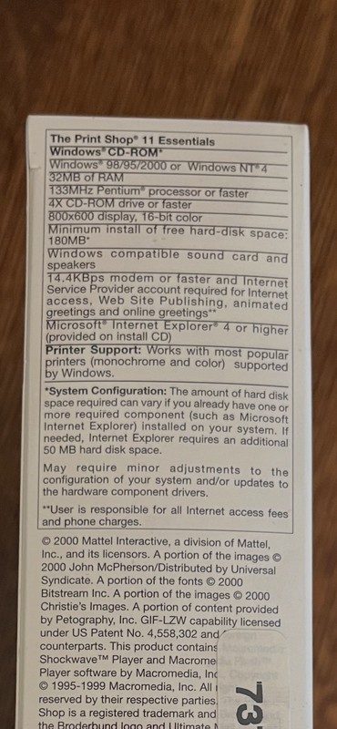 Vintage Software Broderbund Print Shop Essentials Version 11 Windows gallery