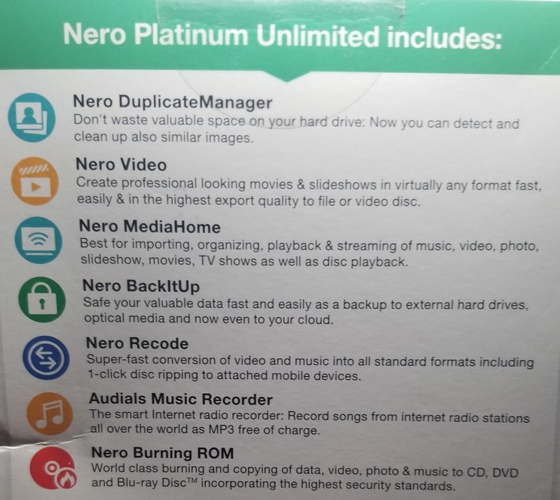 Nero Platinum Unlimited 7in1 video editing software windows or android compatibl gallery