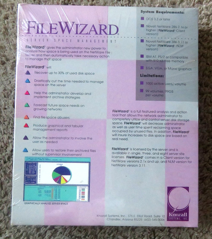 New Knozall File Wizard PC Computer Software, Disk Space Management gallery