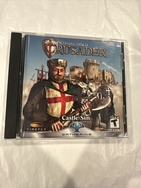 Stronghold Crusader PC CD city building castle religious Islam battle sim game!