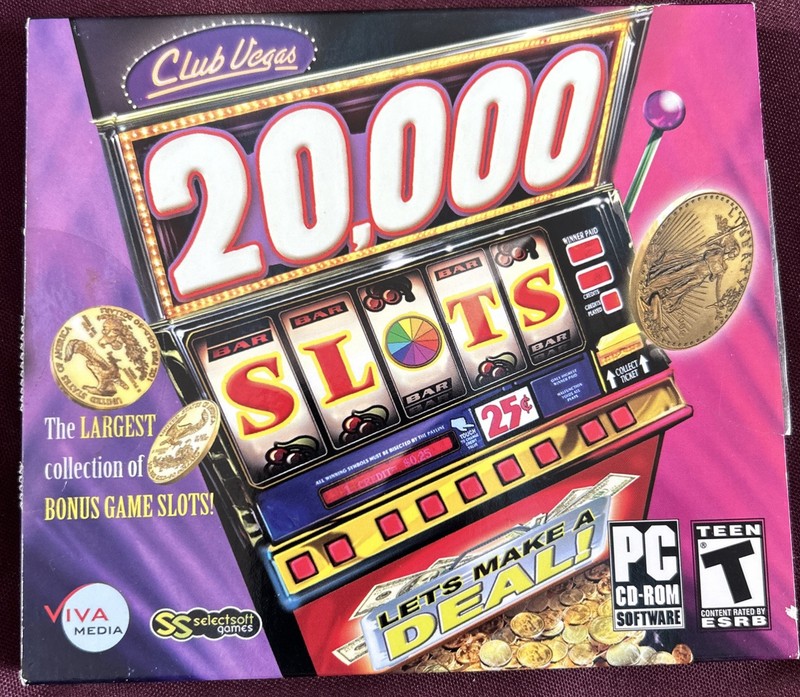 Club Vegas 20,000 Slots (PC CD-ROM Software, 2008)