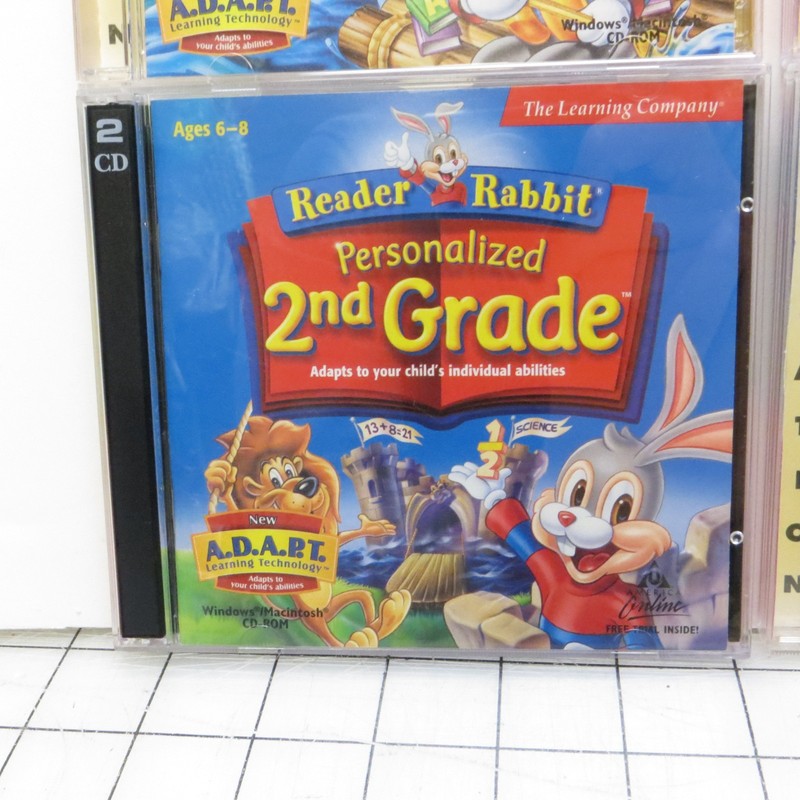 Reader Rabbit Personalized Reading Learning Games CD-ROM Win Mac 1999 Set of 4 gallery