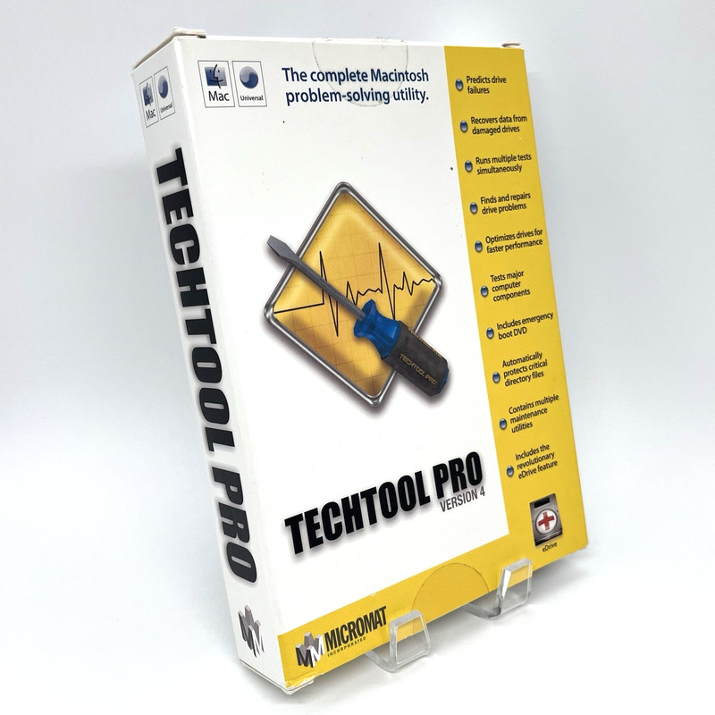 Micromat TechTool Pro Version 4.5 (2006) Mac Apple Software Complete+ Serial Key