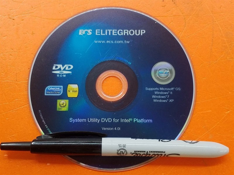 ⭐️⭐️⭐️⭐️⭐️ PC Software Disc ECS Elitegroup System Utility DVD For Intel Platform