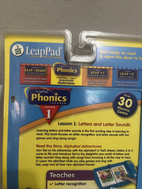 Leap Pad Phonics Book 1: Alphabet Adventures lesson #1 letters and lettersounds gallery