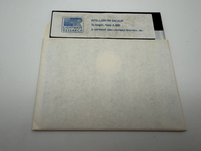 Lightwave Research Intellabeam Backup 1990 5.25” Floppy