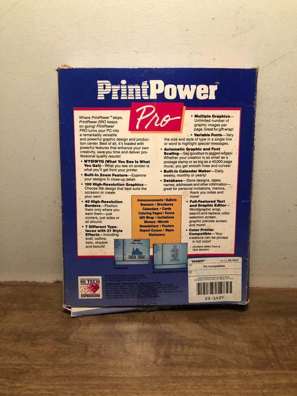 Print Power Pro IBM/Tandy on 5.25" Disk gallery