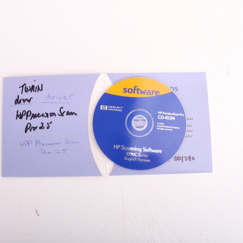 HP Hewlett Packard PrecisionScan LT Driver 5370C Series Driver Software Disc gallery