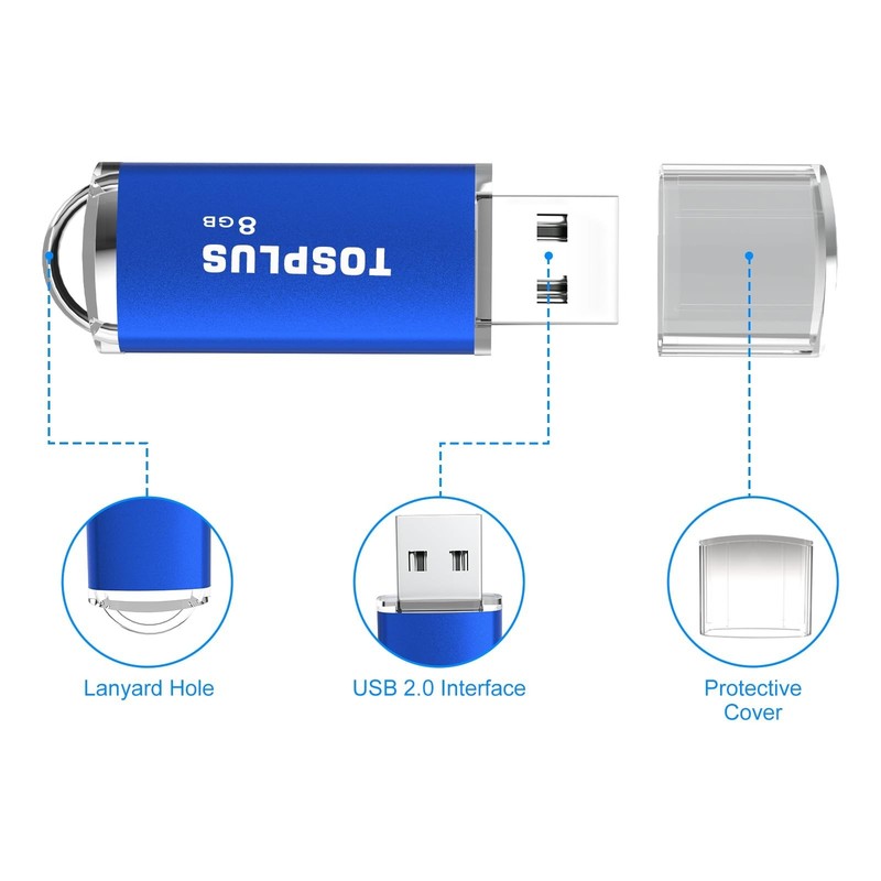 2Pack 8GB USB 2.0 Flash Drive 8GB Thumb Drive Memory Stick Jump Drive (Black/... gallery