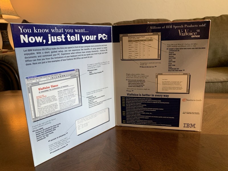 IBM ViaVoice 98 Office Edition — Talk To Text, for Windows 95 and later gallery