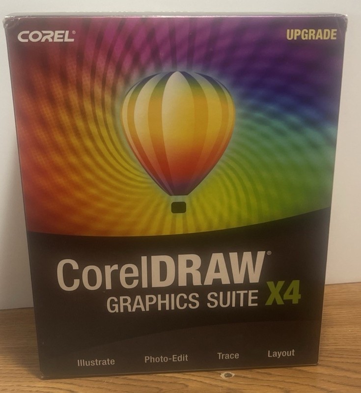 CorelDRAW Graphics Suite X4 Upgrade Version CIB. W/Disc All Documents And Key