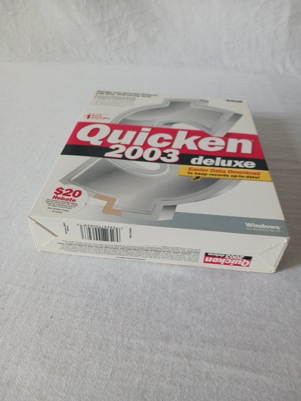 BRAND NEW FACTORY SEALED - Intuit Quicken 2003 Deluxe For Windows gallery