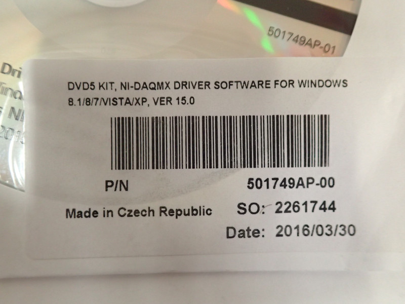 NATIONAL INSTRUMENTS 501749AP-00 DVD5 KIT, NI-DAQMX DRIVER SOFTWARE WINDOWS V15 gallery