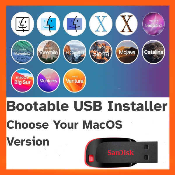 MacOS Bootable USB Installer | Choose Your Version | Install Restore Downgrade