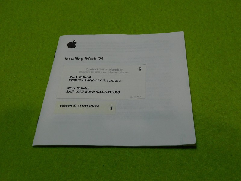 iWork 06 CD Plus 2 Booklets and More, Includes Orig. Box and Codes. Untested gallery