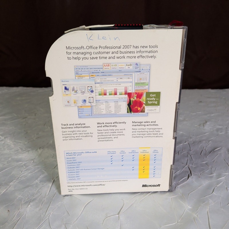 Microsoft Office 2007 Professional Full English Retail Version w/ Product Key gallery