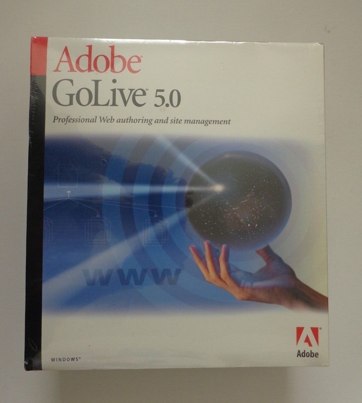 Adobe GoLive 5.0 (Retail) Full Version for Windows (Factory Sealed Retail Box)