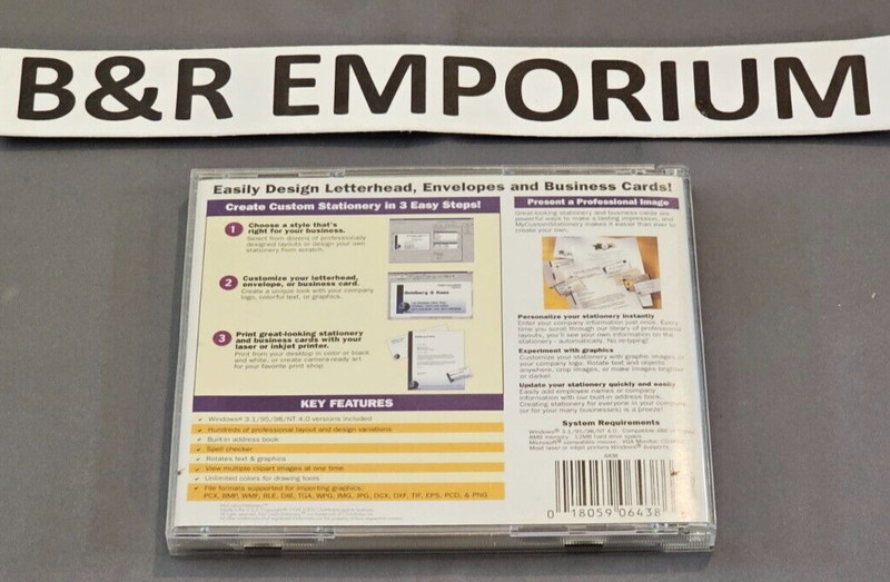 My Custom Stationery - (1999 MySoftware Company) - Used CD-ROM gallery