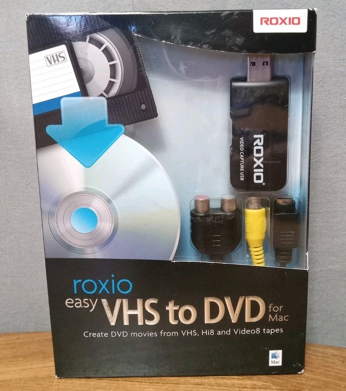 NEW Roxio Easy VHS TO DVD for MAC Macintosh Convert Tape Hi8 Video8 243100CS