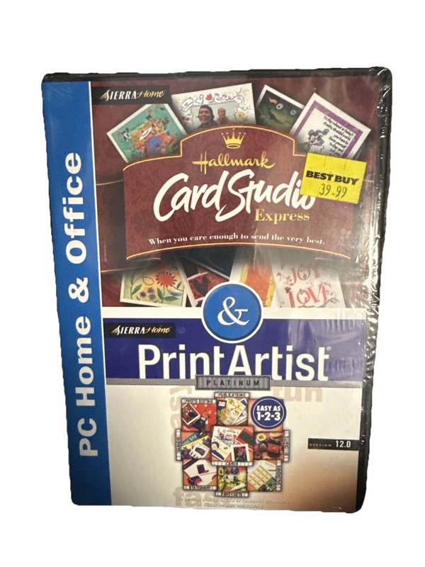 Hallmark Card Studio Express Version 1.0 and Print Artist Platinum Version 12.0